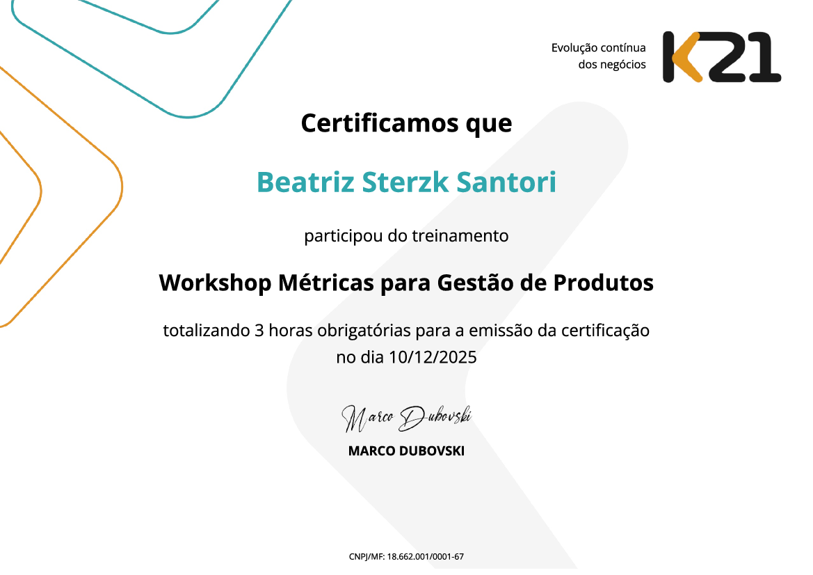 Certificado K21